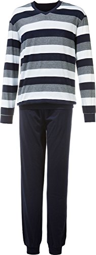 schiesser schlafanzug herren, bequemer pyjama aus hochwertiger baumwolle