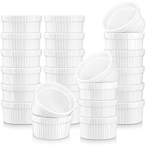 malacasa soufflförmchen 24er set 6cm 55ml porcelain backofenfest weiß ramekin