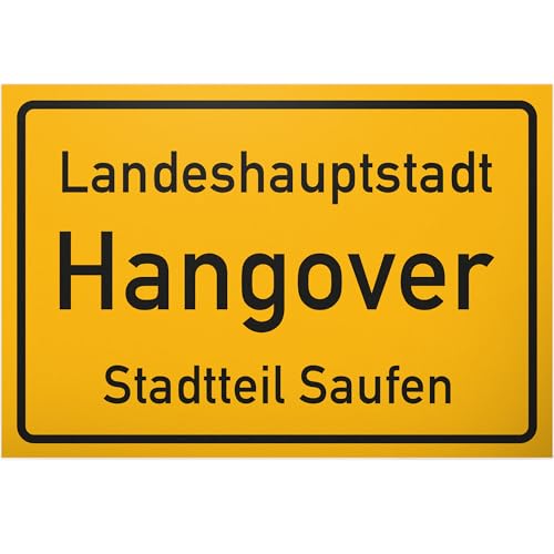 Produktbild: dankedir! hangover schild 30 x 20 cm geschenkidee für männer party zubehör