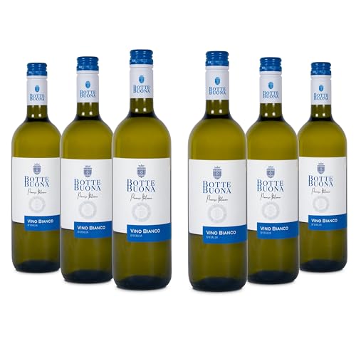 BotteBuona Trebbiano Rubicone IGT Weißwein, 6 x 750 ml, 11% Vol., blumig-frisch