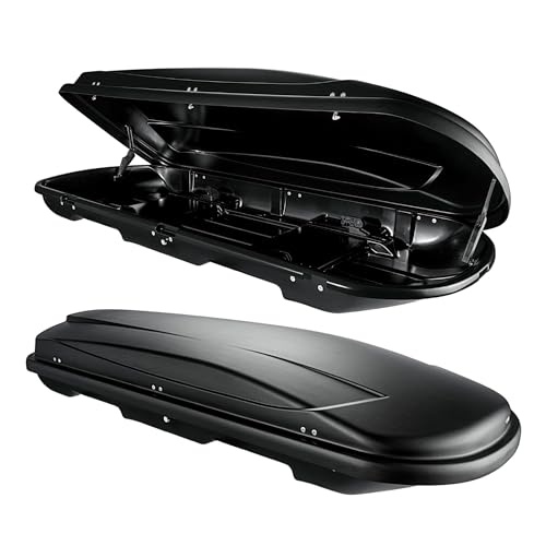 Autodachbox 500L VDP Xtreme schwarz, abschließbar, TÜV/GS geprüft, für Ski & Reisen