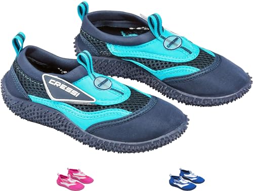 cressi coral jr kinder badeschuhe blau hellblau pool strandgröße 33 eu