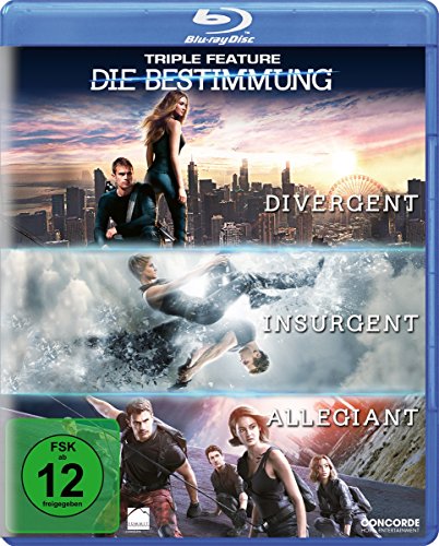 die bestimmung triple feature - divergent, insurgent, allegiant [3x blu-ray]