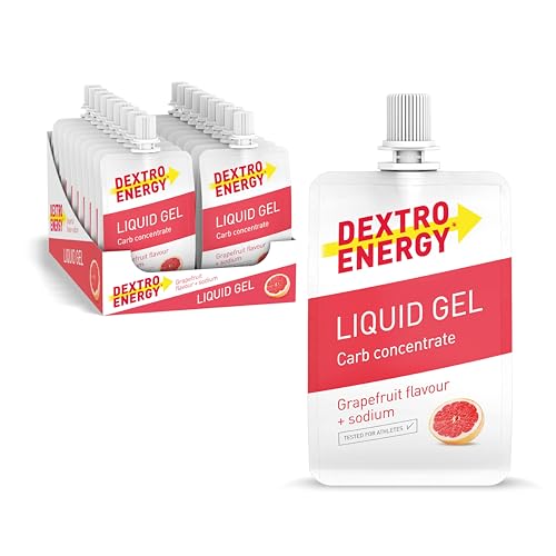 dextro energy gel grapefruit 18x60 ml, high carb energy, 240 mg natrium
