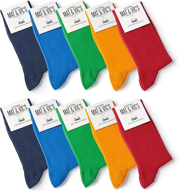 mat & vic's herrensocken 43-46 braun beige 5 paar baumwolle strümpfe anzug freizeit