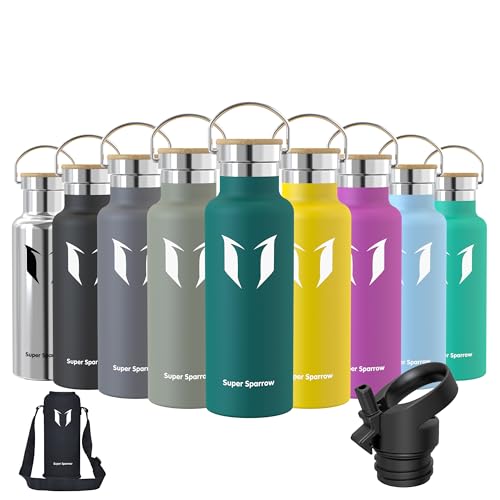 super sparrow edelstahl trinkflasche 350ml 500ml 620ml 750ml 1l auslaufsicher BPA-frei