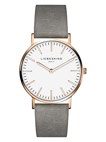 liebeskind berlin armbanduhr rosgold grau lt-0085-lq