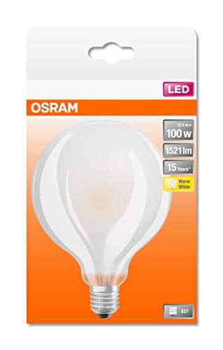 osram led-lampe filament 11w 827 2700k warmweiß e27 matt 1521 lm 15.000h 360