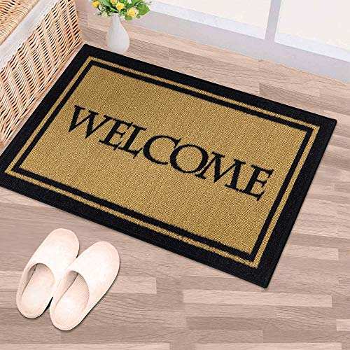 ottomanson fußmatte welcome rechteckig 51 x 76 cm beige