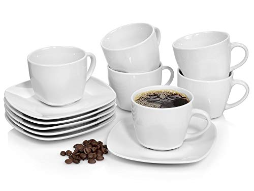 sänger 12-teiliges kaffee tassen set bilgola aus porzellan für 6 personen