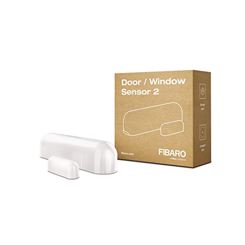 fibaro tür- und fensterkontakt mit temperatursensor smart home einbruchschutz weiß