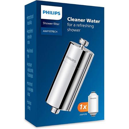philips wasser-in-line-duschfilter mit 1 ersatzfilter für 21,90 euro