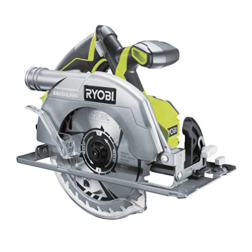 ryobi 18 v one+ akku handkreissäge brushless 184mm sägeblatt werkzeuglose tiefeneinstellung