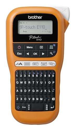 beschriftungsgerät brother pt-e110 für etiketten und kabelbeschriftung