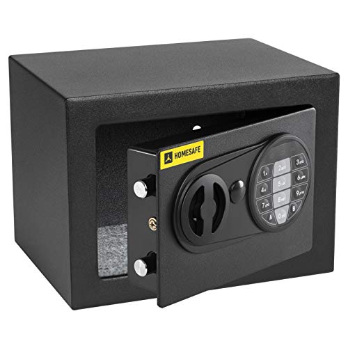 HomeSafe HV17E möbeltresor mit elektronikschloss, 17x23x17cm, mini safe, geldsafe