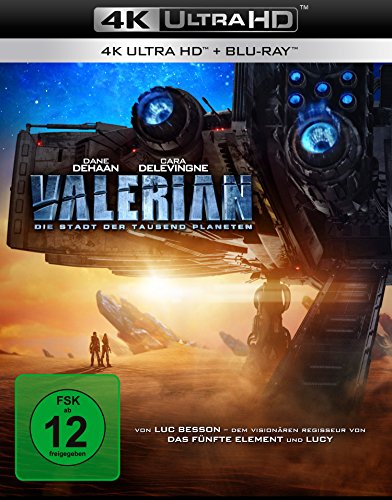 Produktbild: valerian  die stadt der tausend planeten, 4k ultra hd, blu-ray, luc besson