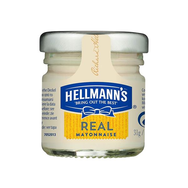Hellmann's Real Mayonnaise Mini Glas 1er Pack (80 x 33 ml)