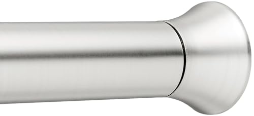 duschvorhang spannstange verstellbar 137 bis 229 cm amazon basics nickel