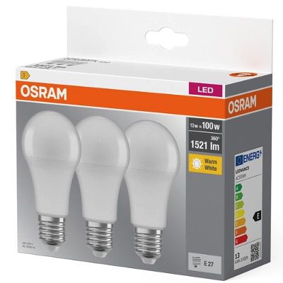 osram led lampe e27 3er pack classic a 13w für 6,12 statt 9