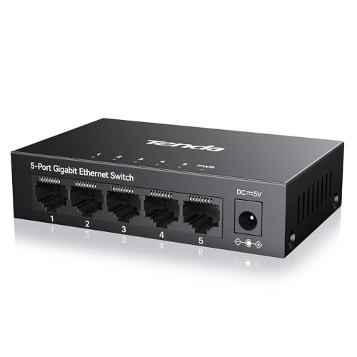 tenda TEG1005D LAN switch 5 port gigabit mit igmp-snooping und qos lüfterlos