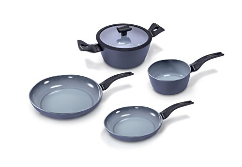 Produktbild: moneta aria finegres kochgeschirr set 5 teilig bratpfanne stieltopf kochtopf