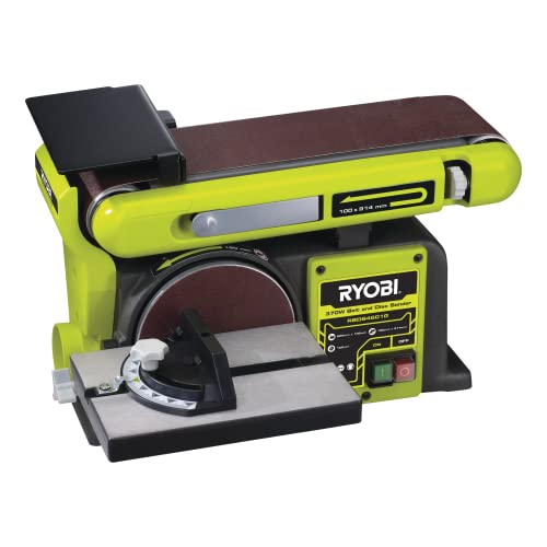 ryobi stand-bandtellerschleifer 370 w 2850 min-1 150 mm schleifscheibe 100 x 914 mm