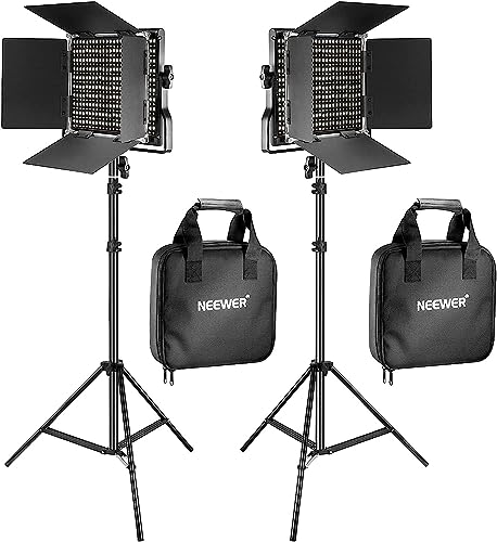 neewer 660 led videolicht panel dauerhaftes filmlicht schwarz