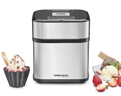 rommelsbacher eismaschine im 12 kurt, 1,5 l, für speiseeis, frozen yogurt, sorbet, slush