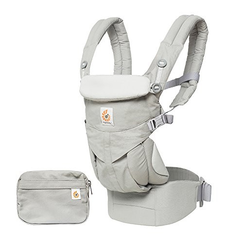Ergobaby Omni 360 Babytrage 4-in-1 für Neugeborene bis 20kg, Pearl Grey
