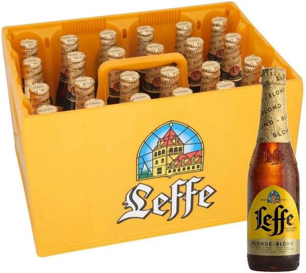 leffe blonde 24er kasten flaschenbier günstig ab 24,69 euro statt 36 euro