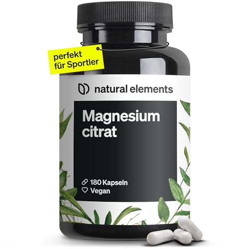 magnesiumcitrat 360mg elementares magnesium 180 vegane kapseln laborgeprüft