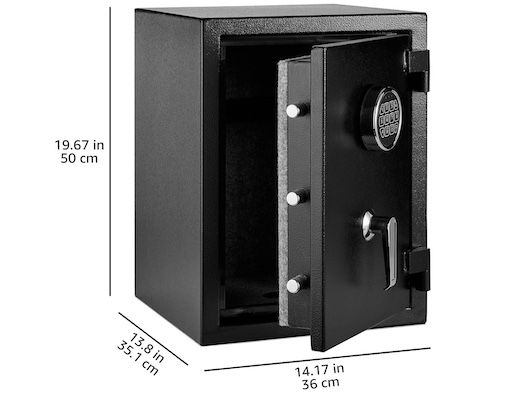 Amazon Basics Feuerfester Tresor 35L für Dokumente und Wertgegenstände