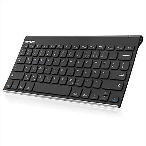 arteck bluetooth tastatur qwertz deutsch kabellos für ios android windows pc tablet smartphone