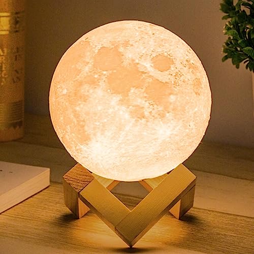 Mydethun mondlampe 3d druck kinder nachtlicht dimmbar USB lade geschenk schlafzimmer