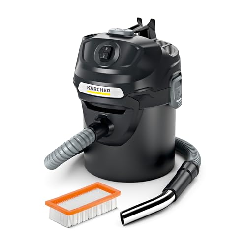 kärcher asche- und trockensauger ad 2, 600 w, 14 l metallbehälter, 1,2 m schlauch