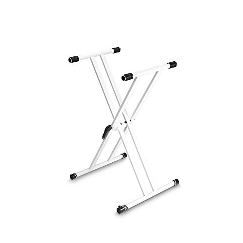 gravity x-form keyboardständer ksx2 weiß  leicht verstellbar stabil  klappbar