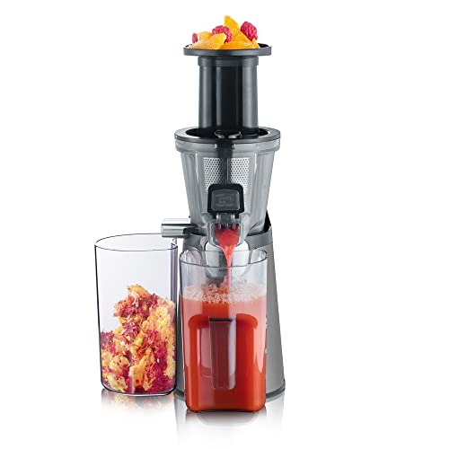 severin slow juicer elektrischer entsafter aus edelstahl 1l auffangbehälter 150 watt