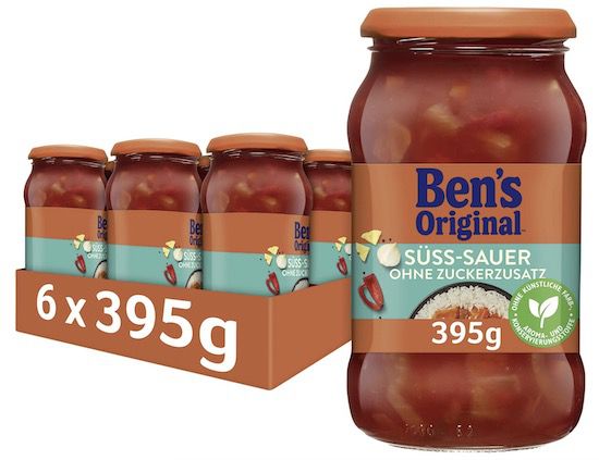 ben's original süß-sauer sauce ohne zuckerzusatz 6x für 11,60