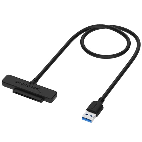 sabrent sata usb adapter für 2,5 zoll ssd hdd festplatten, 5gbps datentransfer