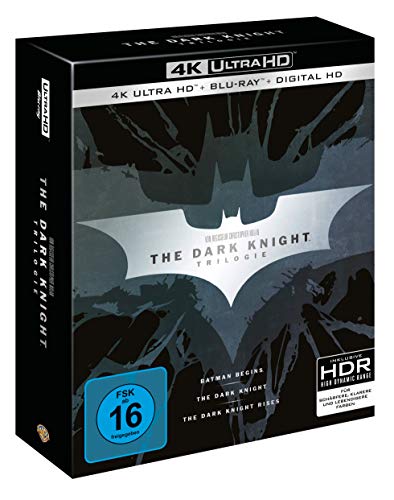 the dark knight trilogy limited edition 4k blu-ray + blu-ray - amazon, nolan, bale