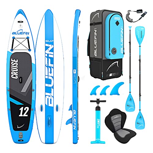 Produktbild: Bluefin Cruise SUP Board Set 6 Zoll Dick mit Fiberglas Paddel und Kajak Sitz