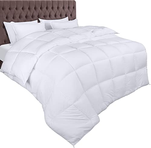 utopia bedding bettdecke 220 x 240 cm, 370 gsm, plüsch ganzjahresdecke, weiß