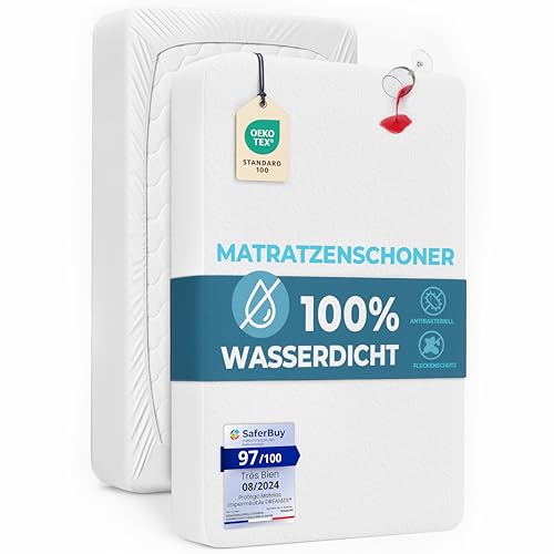 matratzenschoner 70x140 wasserdicht dreamzie, atmungsaktiv, anti-allergie, nässeschutz