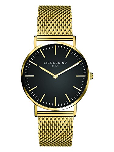 liebeskind berlin armbanduhr lt-0097-mq, ip gold, damen uhr