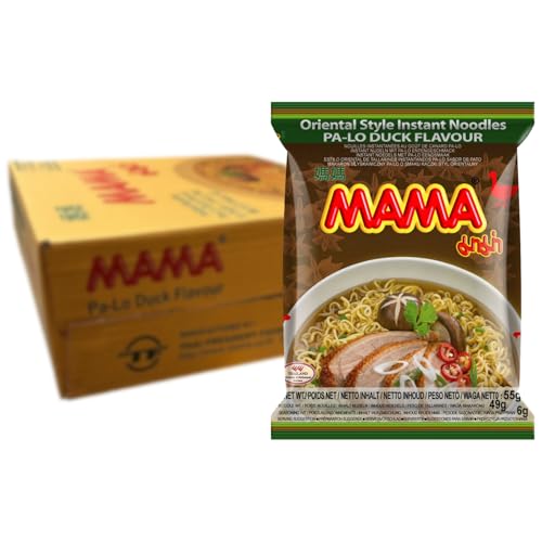 MAMA Instant Nudeln Pa-Lo Ente Multipack, 30 x 55 g, schnelle asiatische Nudelsuppe