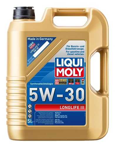 liqui moly longlife iii 5w-30 motoröl 5 l synthesetechnologie farblos