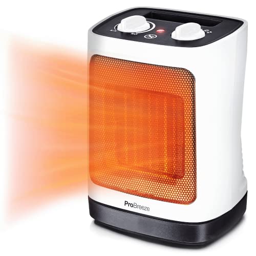 Produktbild: Pro Breeze 2000W Mini Keramik Heizlüfter, energiesparend, leise, Weiß
