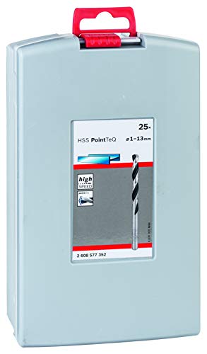 bosch professional hss spiralbohrer set 25tlg pointteq für metall, probox