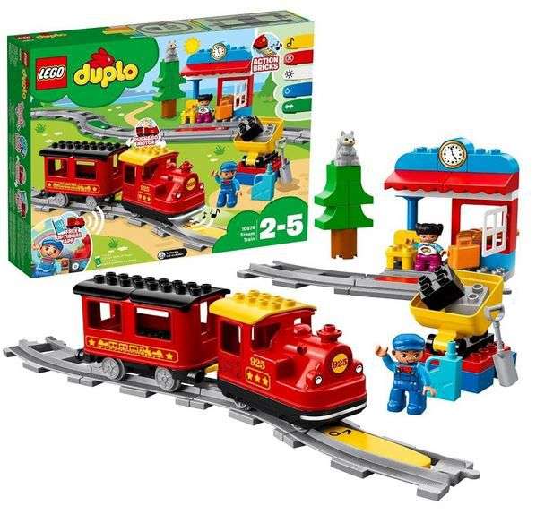 lego 10874 duplo dampfeisenbahn mit zubehör für kinder, 41,99 euro