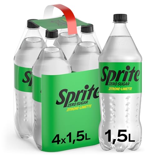 sprite zero sugar, limetten-zitronen geschmack, 4 x 1500 ml, spar-abo